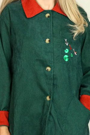 Cute Everyday Outfits, Outfit Inspo Casual Koi Fish Cord Shirt