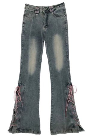 Cute Everyday Outfits, Outfit Inspo Casual Lace Up Flared Jeans