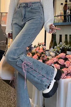 Cute Everyday Outfits, Outfit Inspo Casual Lace Up Flared Jeans