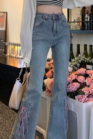 Cute Everyday Outfits, Outfit Inspo Casual Lace Up Flared Jeans