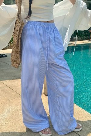Cute Everyday Outfits, Outfit Inspo Casual Lazy Stripe Pants