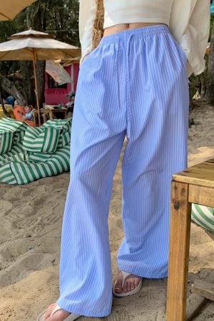 Cute Everyday Outfits, Outfit Inspo Casual Lazy Stripe Pants