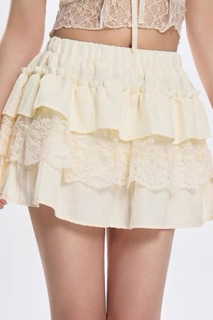 Cute Everyday Outfits, Outfit Inspo Casual Lemon Pie Layered Skirt