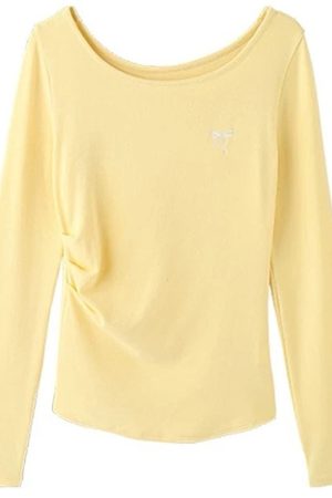 Cute Everyday Outfits, Outfit Inspo Casual Lemon Pie Long Sleeve Top