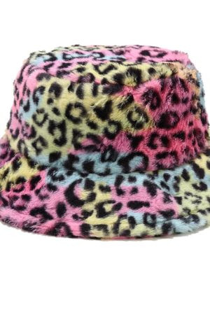 Cute Everyday Outfits, Outfit Inspo Casual Leopard Fluffy Bucket Hat