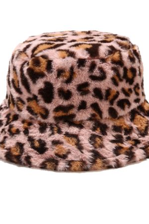 Cute Everyday Outfits, Outfit Inspo Casual Leopard Fluffy Bucket Hat