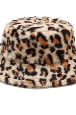 Cute Everyday Outfits, Outfit Inspo Casual Leopard Fluffy Bucket Hat