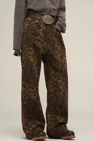 Cute Everyday Outfits, Outfit Inspo Casual Leopard Wide Leg Jeans