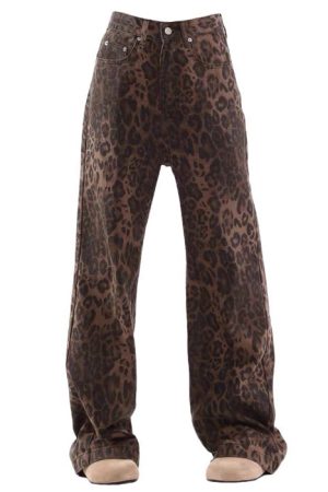 Cute Everyday Outfits, Outfit Inspo Casual Leopard Wide Leg Jeans