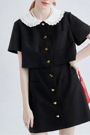 Cute Everyday Outfits, Outfit Inspo Casual Little Witch Mini Black Dress