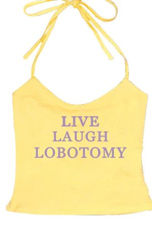 Cute Everyday Outfits, Outfit Inspo Casual Live Laugh Halter Top