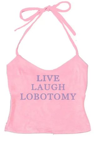 Cute Everyday Outfits, Outfit Inspo Casual Live Laugh Halter Top