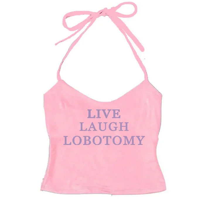 Cute Everyday Outfits, Outfit Inspo Casual Live Laugh Halter Top