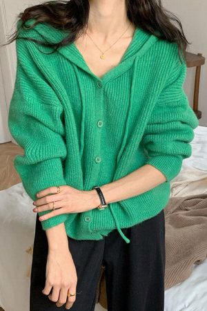 Cute Everyday Outfits, Outfit Inspo Casual Local Coffee Shop Knit Hoodie