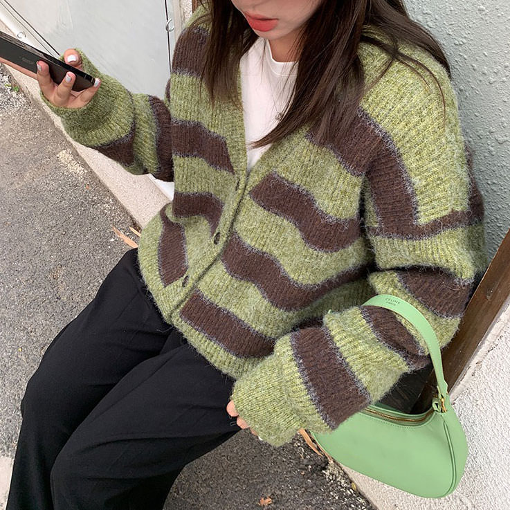 Cute Everyday Outfits, Outfit Inspo Casual Local Coffee Shop Striped Cardigan Cute Everyday Outfits, Outfit Inspo Casual Local Coffee Shop Striped Cardigan
