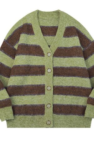 Cute Everyday Outfits, Outfit Inspo Casual Local Coffee Shop Striped Cardigan