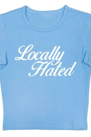 Cute Everyday Outfits, Outfit Inspo Casual Locally Hated Cropped Tee