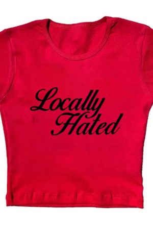 Cute Everyday Outfits, Outfit Inspo Casual Locally Hated Cropped Tee