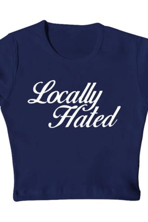 Cute Everyday Outfits, Outfit Inspo Casual Locally Hated Cropped Tee