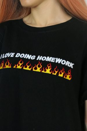 Cute Everyday Outfits, Outfit Inspo Casual Love Doing Homework Tee