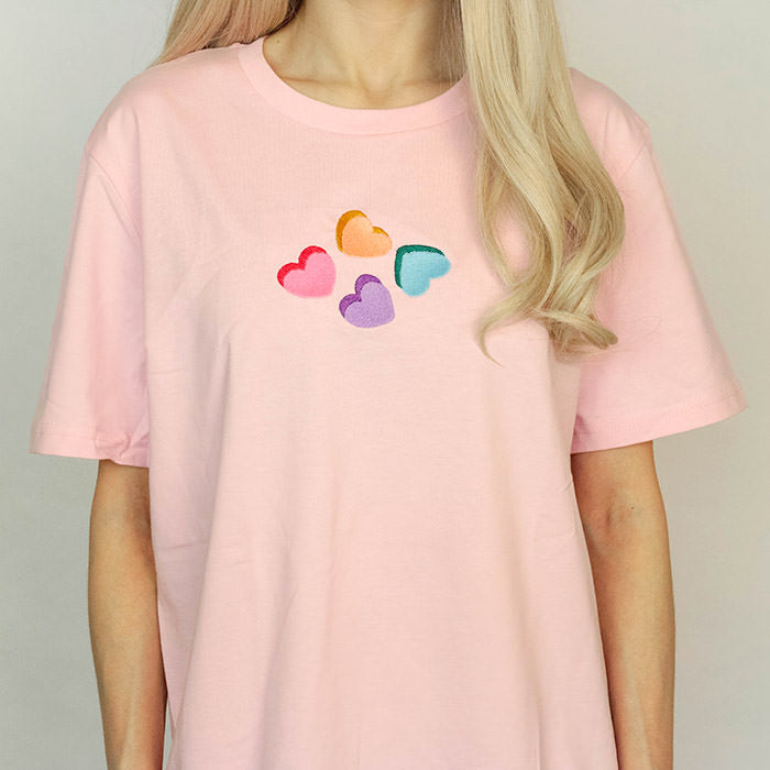 Cute Everyday Outfits, Outfit Inspo Casual Love Hearts Candy T-Shirt