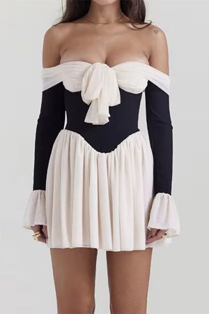 Cute Everyday Outfits, Outfit Inspo Casual Mademoiselle Bow Off Shoulder Dress