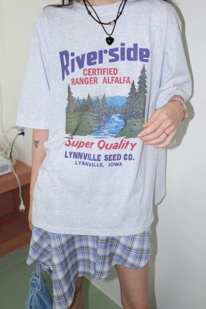 Cute Everyday Outfits, Outfit Inspo Casual Maggie Asymmetrical Blue Plaid Skirt