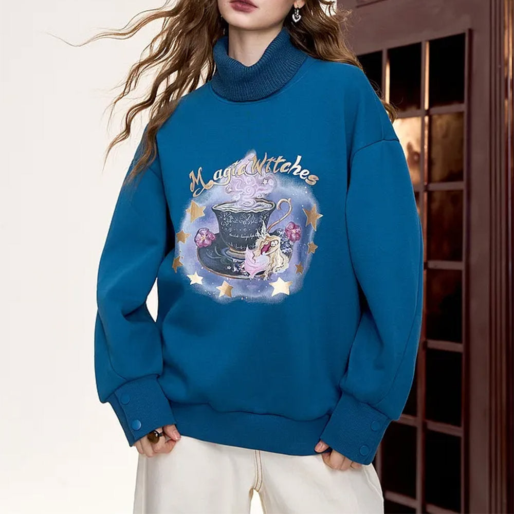 Cute Everyday Outfits, Outfit Inspo Casual Magic Witches Printed Sweatshirt Cute Everyday Outfits, Outfit Inspo Casual Magic Witches Printed Sweatshirt