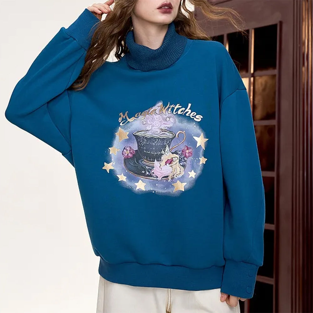 Cute Everyday Outfits, Outfit Inspo Casual Magic Witches Printed Sweatshirt Cute Everyday Outfits, Outfit Inspo Casual Magic Witches Printed Sweatshirt