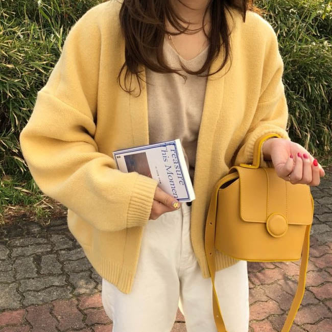 Cute Everyday Outfits, Outfit Inspo Casual Mango Mousse Cardigan