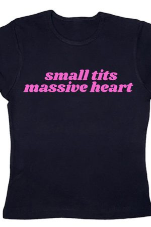 Cute Everyday Outfits, Outfit Inspo Casual Massive Heart Crop Top