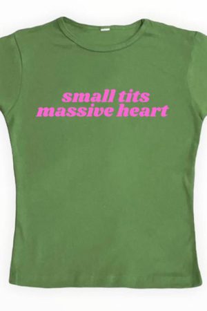 Cute Everyday Outfits, Outfit Inspo Casual Massive Heart Crop Top