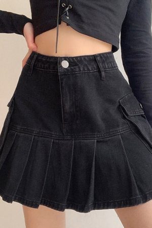 Cute Everyday Outfits, Outfit Inspo Casual Meet Me On Campus Denim Skirt