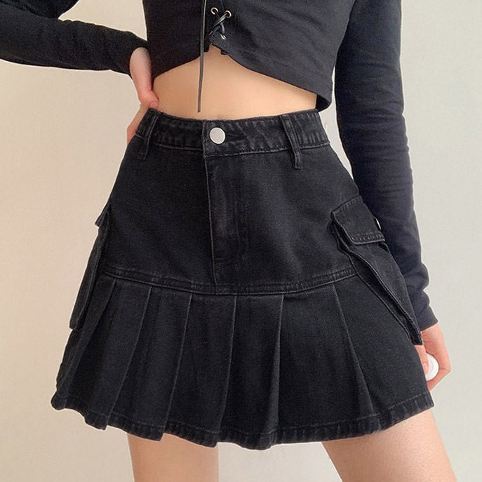 Cute Everyday Outfits, Outfit Inspo Casual Meet Me On Campus Denim Skirt