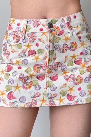 Cute Everyday Outfits, Outfit Inspo Casual Mermaid Aesthetic Denim Mini Skirt