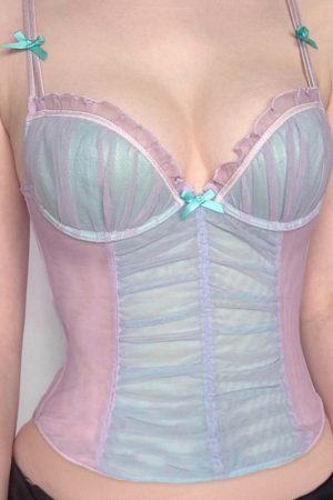 Cute Everyday Outfits, Outfit Inspo Casual Mermaid Aesthetic Mesh Top