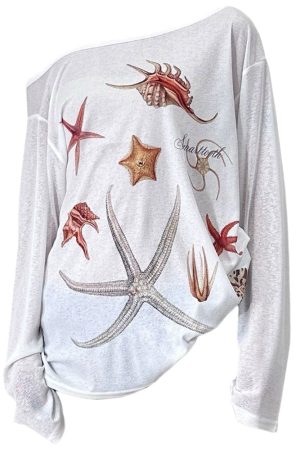 Cute Everyday Outfits, Outfit Inspo Casual Mermaid Aesthetic Off-Shoulder Top