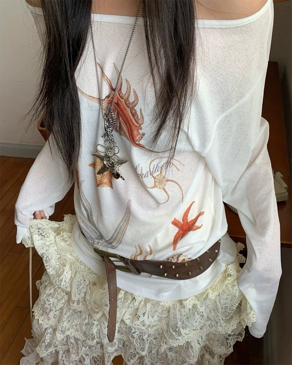 Cute Everyday Outfits, Outfit Inspo Casual Mermaid Aesthetic Off-Shoulder Top Cute Everyday Outfits, Outfit Inspo Casual Mermaid Aesthetic Off-Shoulder Top