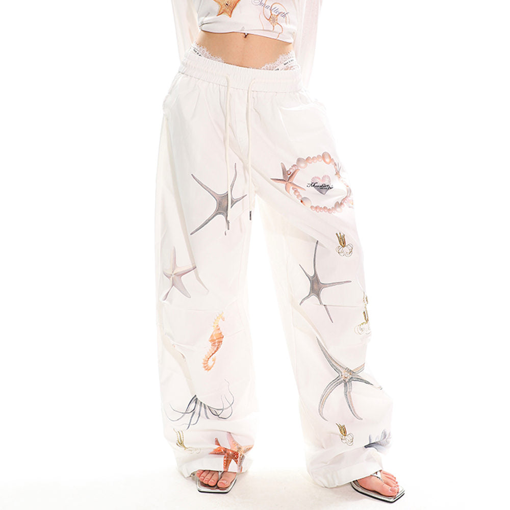 Cute Everyday Outfits, Outfit Inspo Casual Mermaid Aesthetic Wide-Leg Trousers