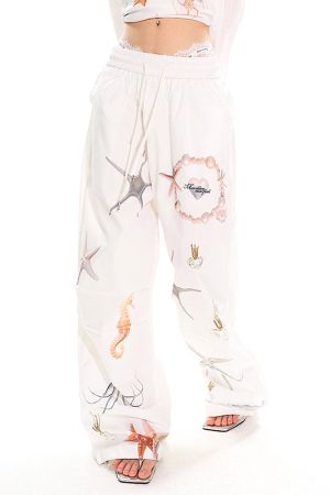 Cute Everyday Outfits, Outfit Inspo Casual Mermaid Aesthetic Wide-Leg Trousers