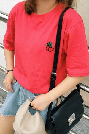 Cute Everyday Outfits, Outfit Inspo Casual Merry Cherry T-Shirt