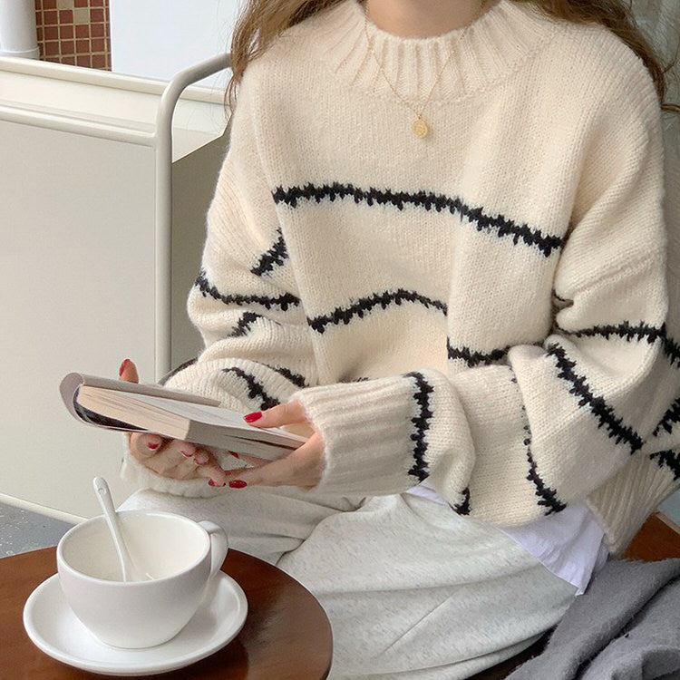 Cute Everyday Outfits, Outfit Inspo Casual Minimalist Aesthetic Striped Sweater