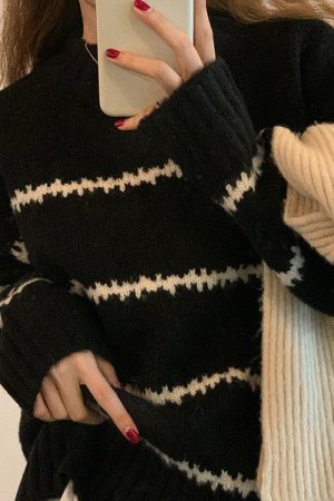 Cute Everyday Outfits, Outfit Inspo Casual Minimalist Aesthetic Striped Sweater