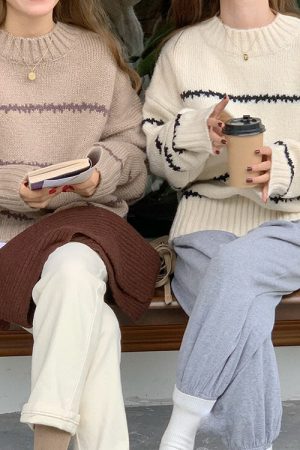 Cute Everyday Outfits, Outfit Inspo Casual Minimalist Aesthetic Striped Sweater