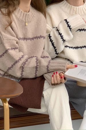 Cute Everyday Outfits, Outfit Inspo Casual Minimalist Aesthetic Striped Sweater