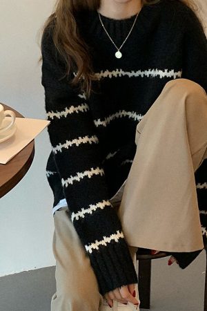 Cute Everyday Outfits, Outfit Inspo Casual Minimalist Aesthetic Striped Sweater