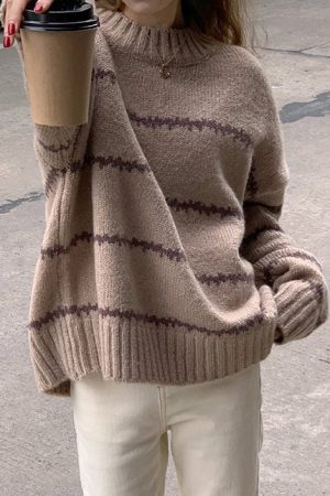 Cute Everyday Outfits, Outfit Inspo Casual Minimalist Aesthetic Striped Sweater