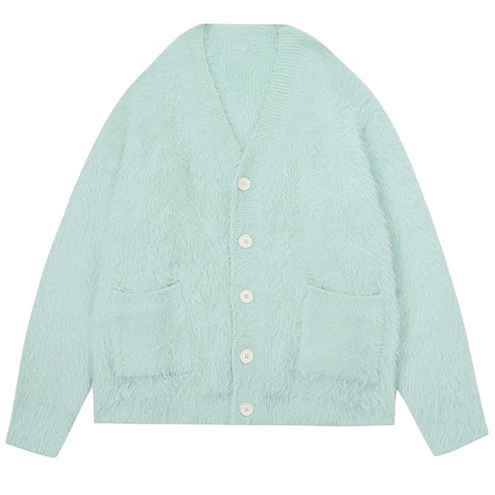 Cute Everyday Outfits, Outfit Inspo Casual Mint Green Fuzzy Cardigan
