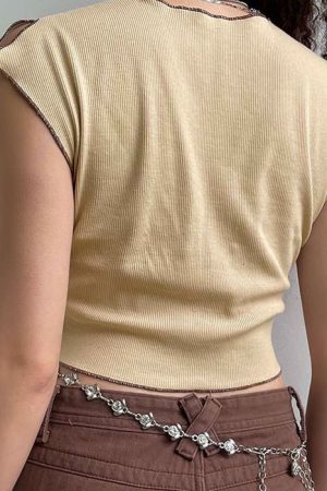 Cute Everyday Outfits, Outfit Inspo Casual Miss Angel Ribbed Top