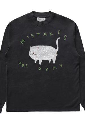 Cute Everyday Outfits, Outfit Inspo Casual Mistakes Are Okay Fat Cat Sweatshirt